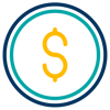 Multi-Colored Money Icon