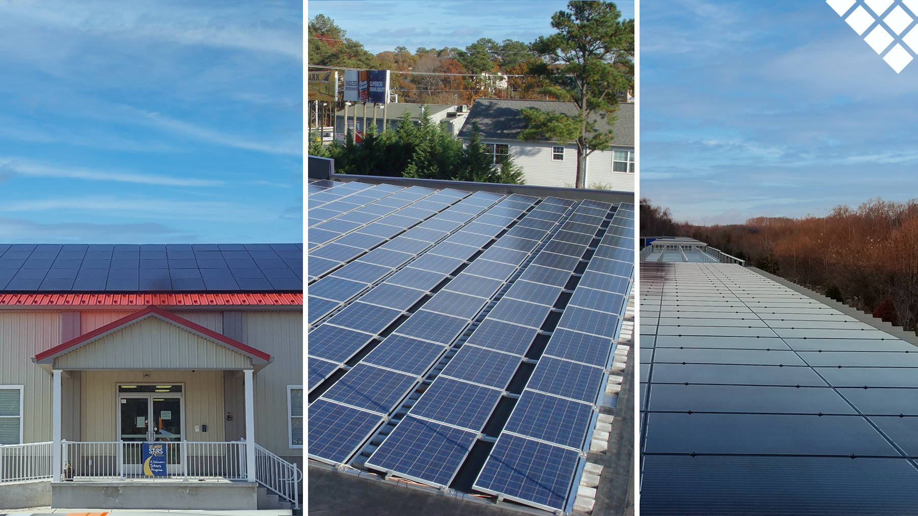 Commercial Solar Panel installs on different business and building types