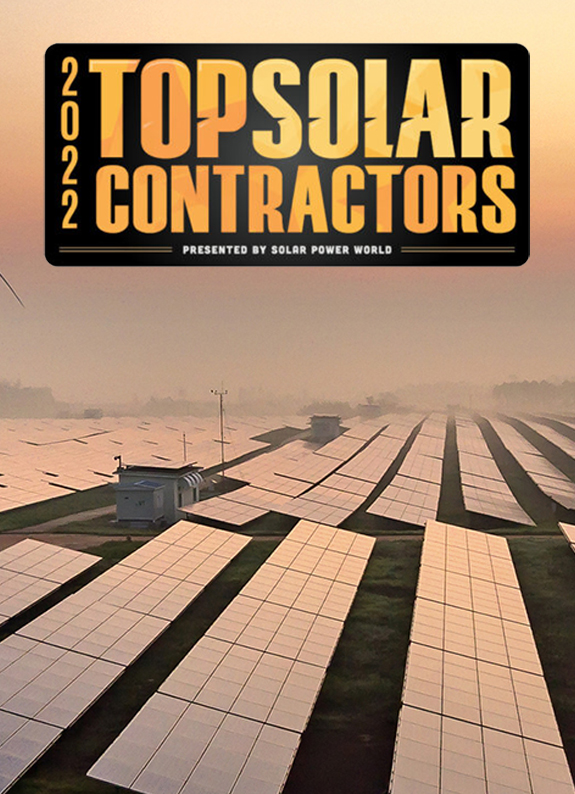 Top 20 Solar Contractors for 2022 - with image of sunsetting and solar panels in foreground Top 20 Solar Contractors for 2022 - with image of sunsetting and solar panels in foreground